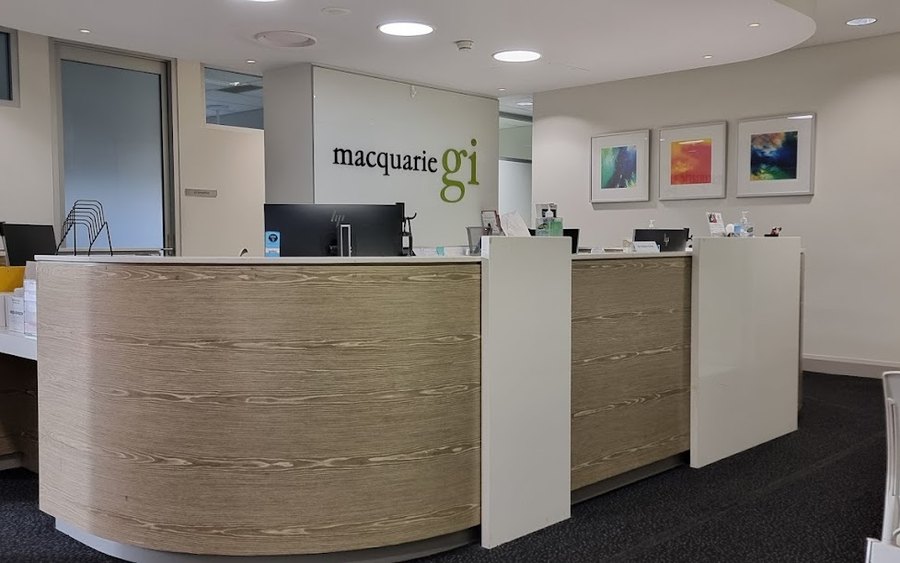 Reception at Macquarie GI, Macquarie University Clinic