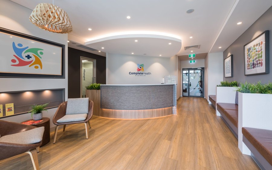 Reception at Complete Health Australia, Norwest